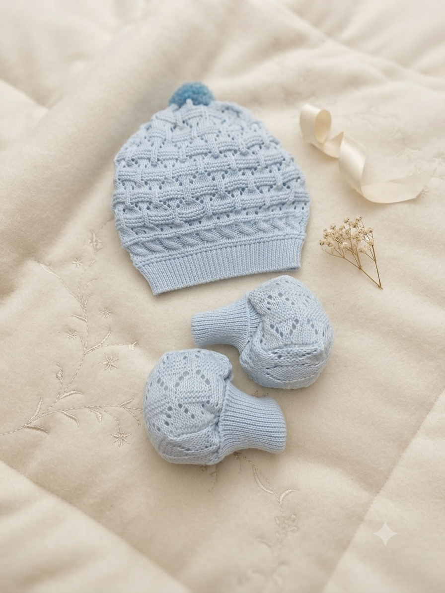Set cappellino e babbucce - PAP27Z990J