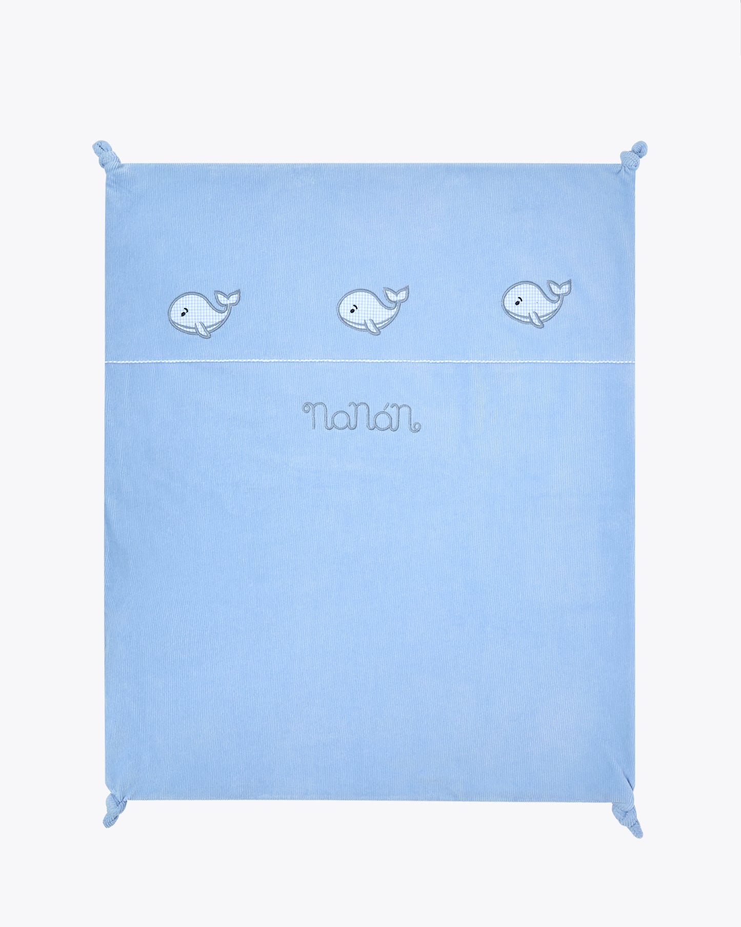 Coperta a coste con ricamo - I26177A