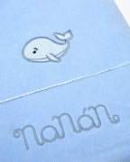 Coperta a coste con ricamo - I26177A