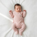 Tutina rosa a coste - I26419R