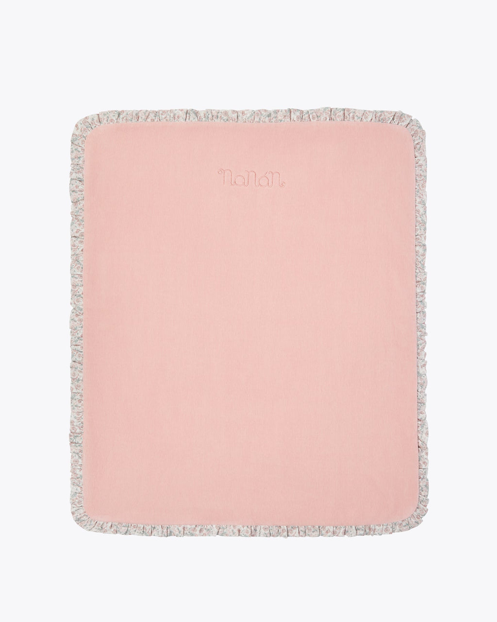 Coperta bicolore reversibile con rouches - I26425FI