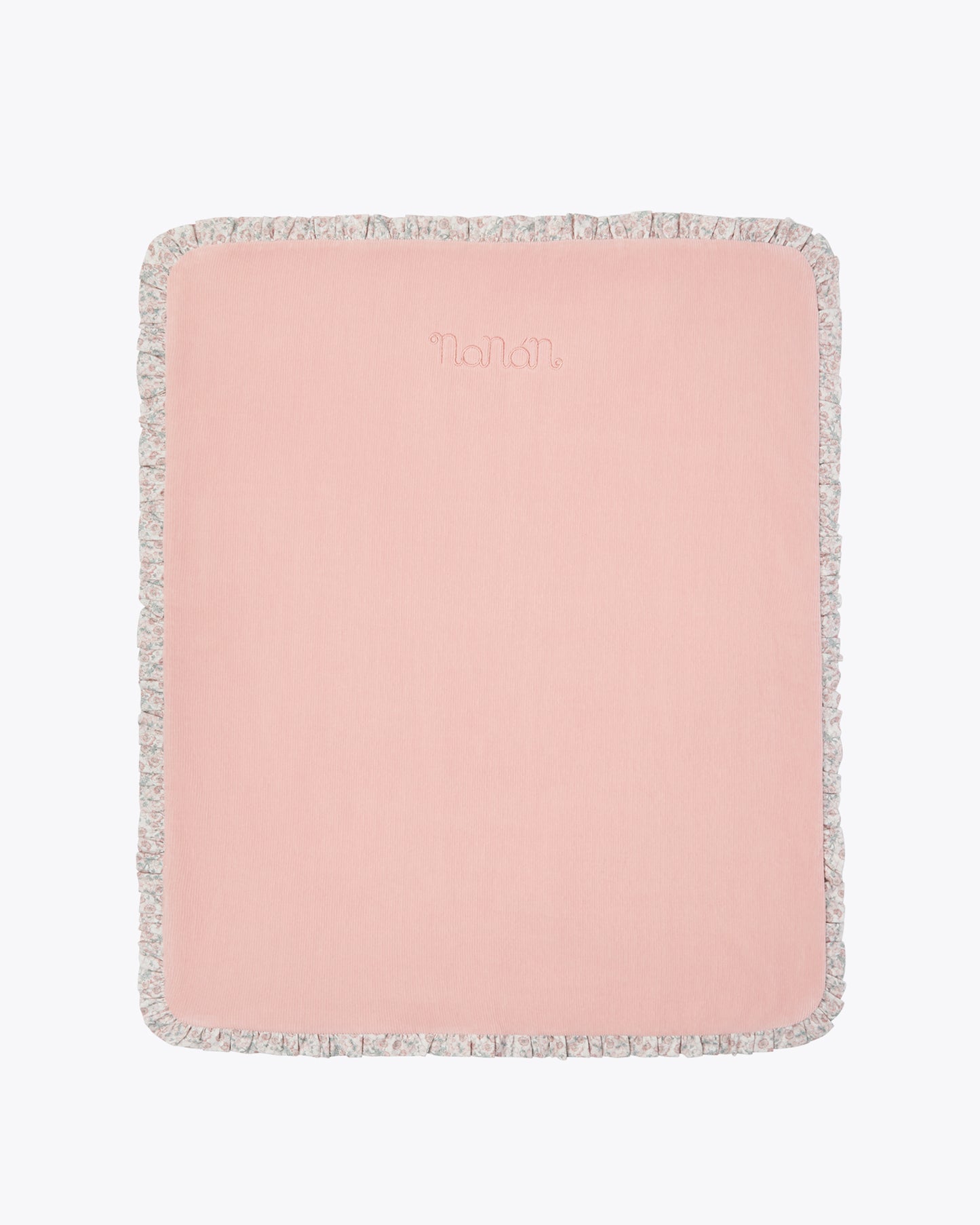 Coperta bicolore reversibile con rouches - I26425FI