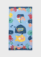 Asciugamano mare con cappuccio - 9114B