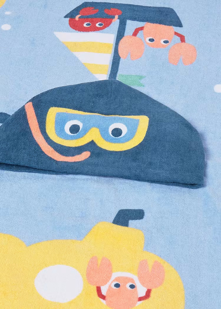 Asciugamano mare con cappuccio - 9114B
