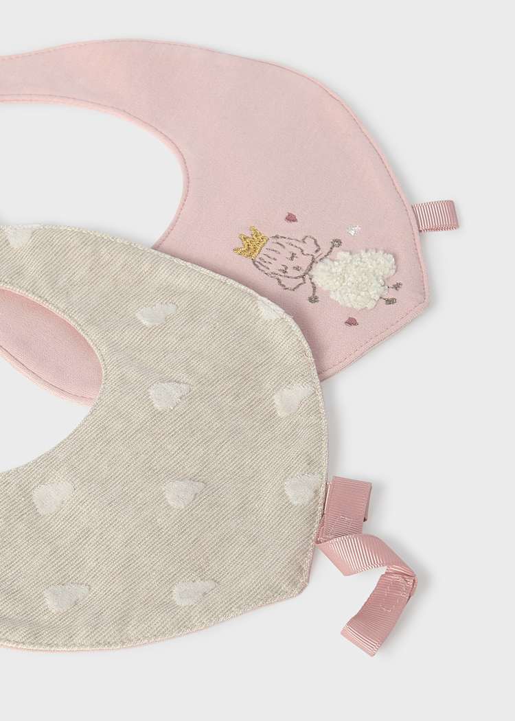 Set 2 bavette con portaciuccio - 9140